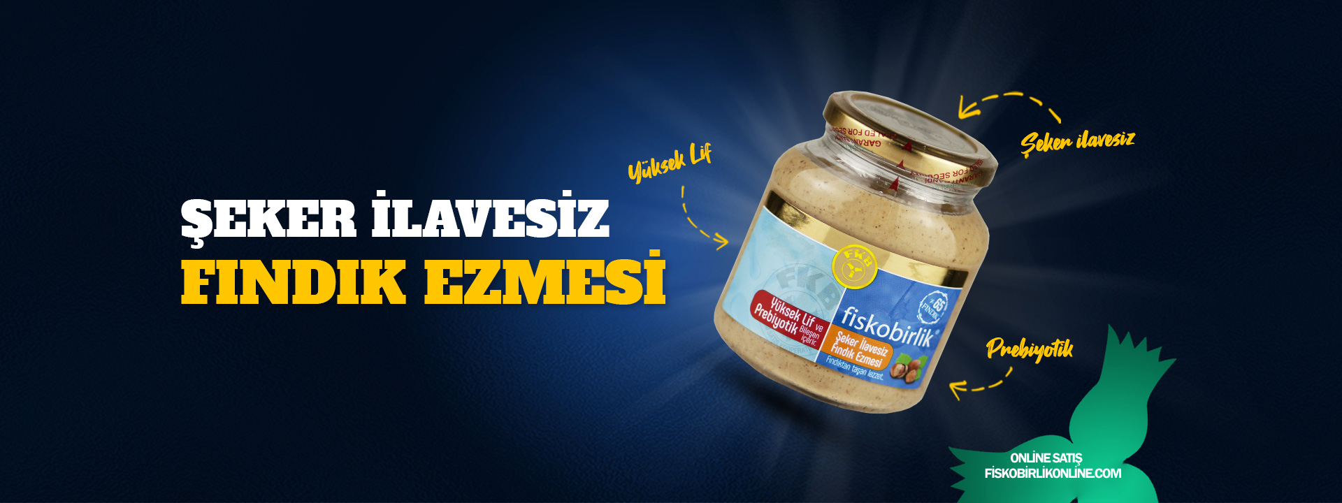 Fiskobirlik Şekersiz Fındık Ezmesi